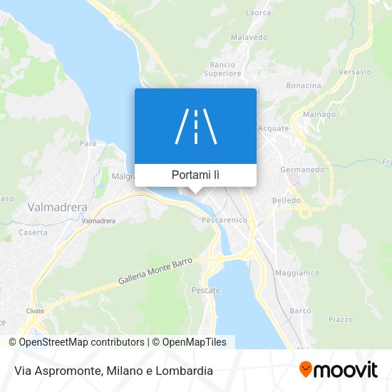 Mappa Via Aspromonte