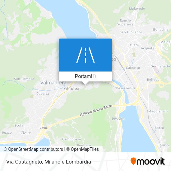 Mappa Via Castagneto