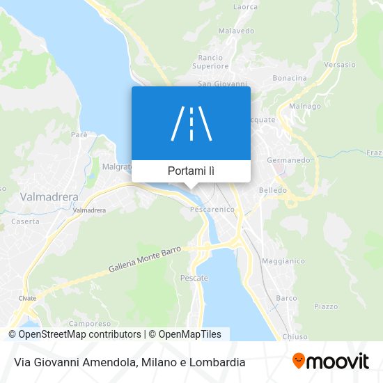 Mappa Via Giovanni Amendola