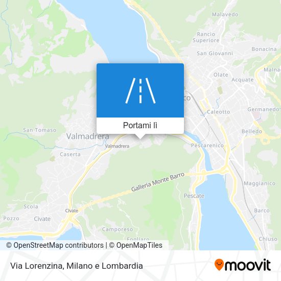 Mappa Via Lorenzina