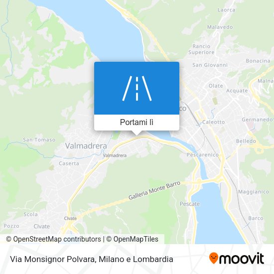 Mappa Via Monsignor Polvara