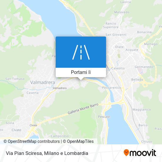 Mappa Via Pian Sciresa