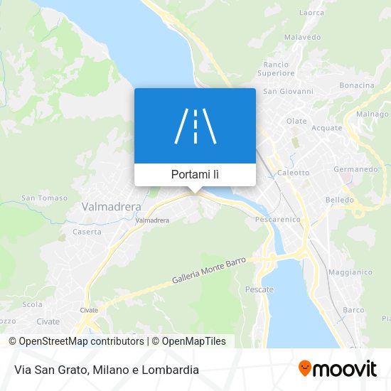 Mappa Via San Grato