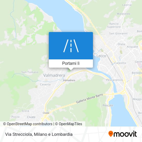 Mappa Via Strecciola