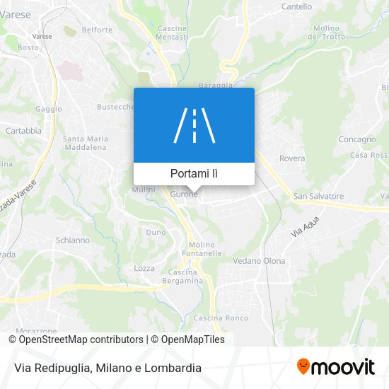 Mappa Via Redipuglia