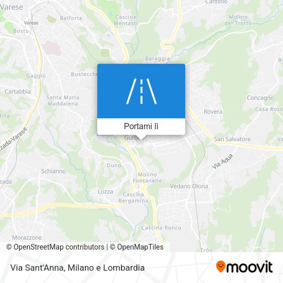 Mappa Via Sant'Anna