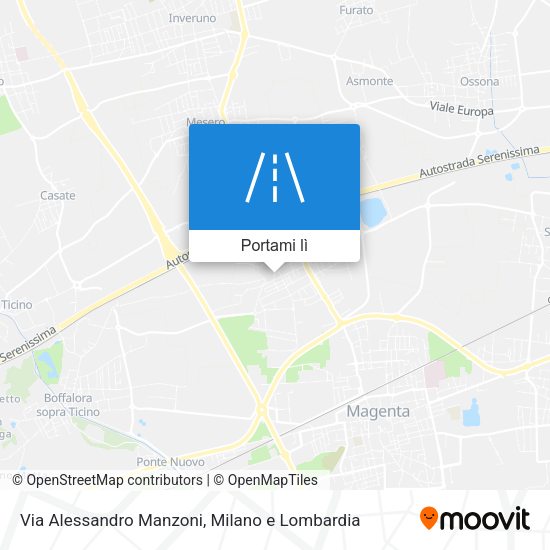 Mappa Via Alessandro Manzoni