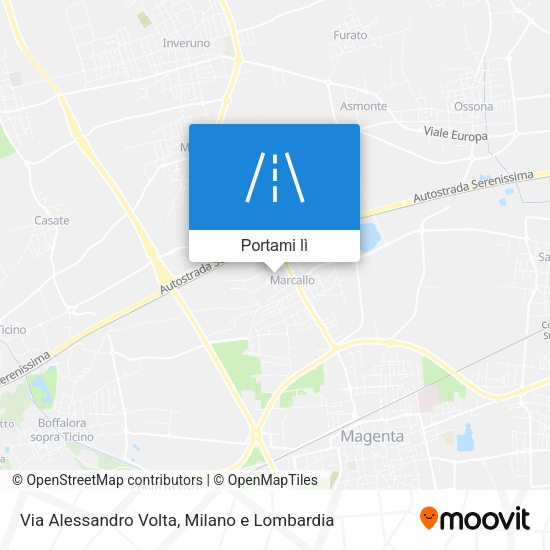 Mappa Via Alessandro Volta