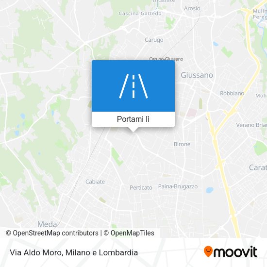 Mappa Via Aldo Moro