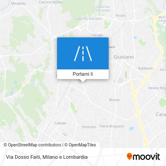 Mappa Via Dosso Faiti