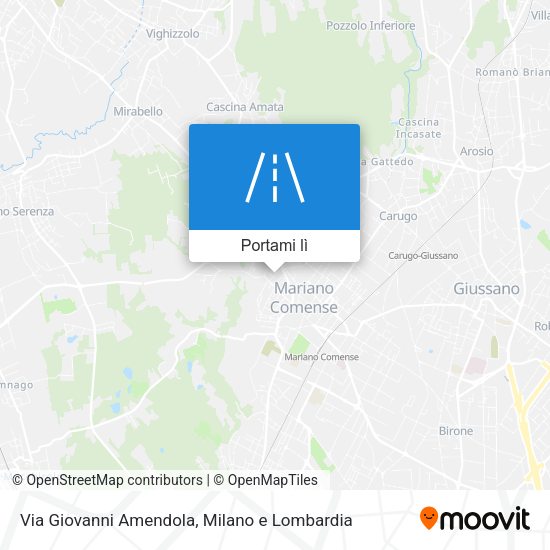 Mappa Via Giovanni Amendola