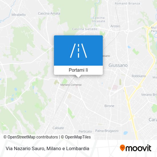 Mappa Via Nazario Sauro