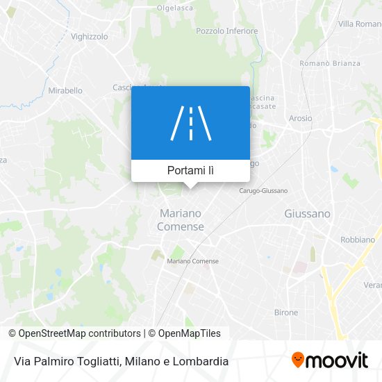 Mappa Via Palmiro Togliatti
