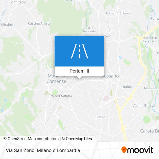 Mappa Via San Zeno