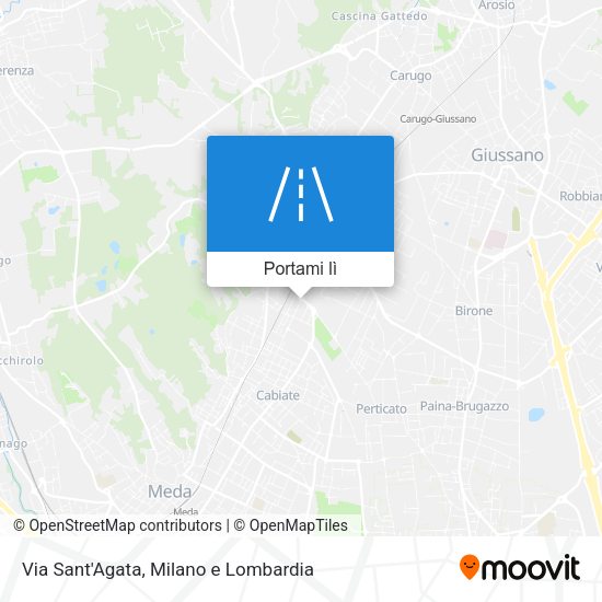 Mappa Via Sant'Agata