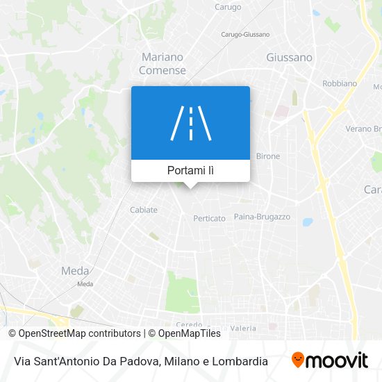 Mappa Via Sant'Antonio Da Padova