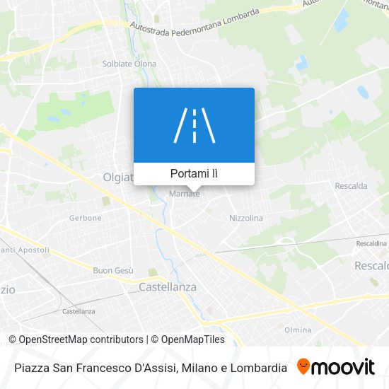 Mappa Piazza San Francesco D'Assisi