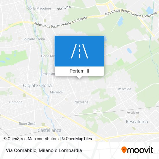 Mappa Via Comabbio