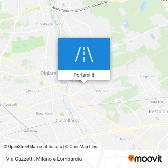 Mappa Via Guzzetti