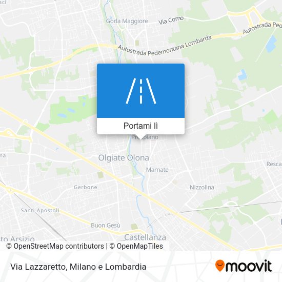 Mappa Via Lazzaretto