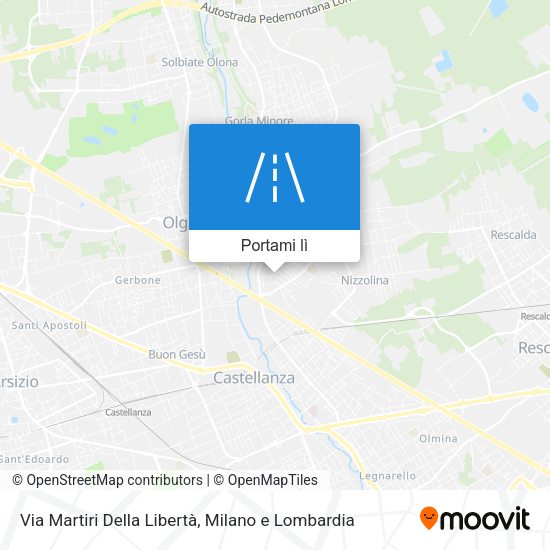 Mappa Via Martiri Della Libertà