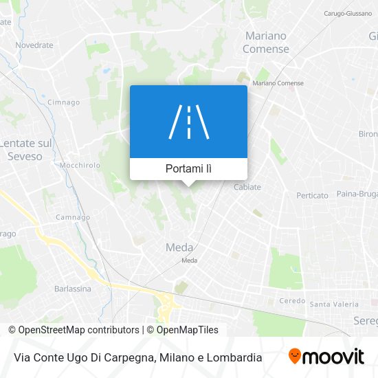 Mappa Via Conte Ugo Di Carpegna