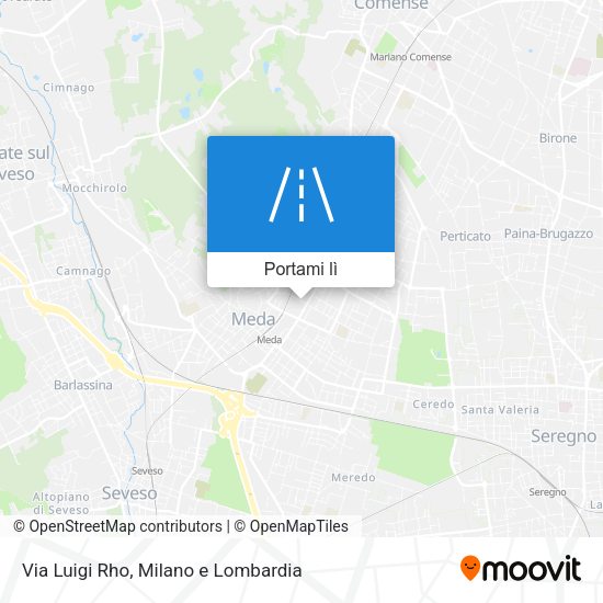 Mappa Via Luigi Rho