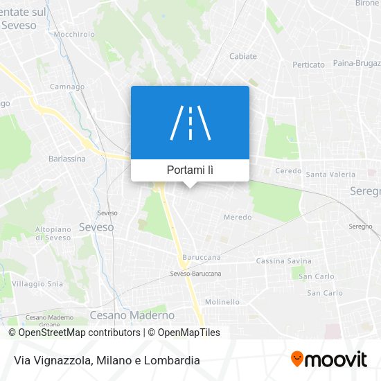 Mappa Via Vignazzola