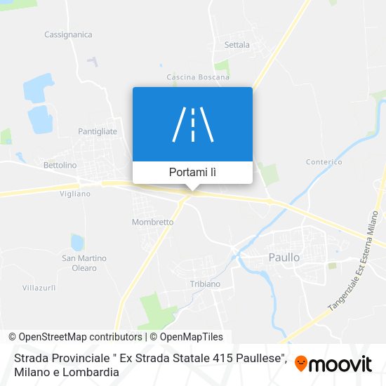 Mappa Strada Provinciale " Ex Strada Statale 415 Paullese"