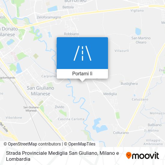 Mappa Strada Provinciale Mediglia San Giuliano