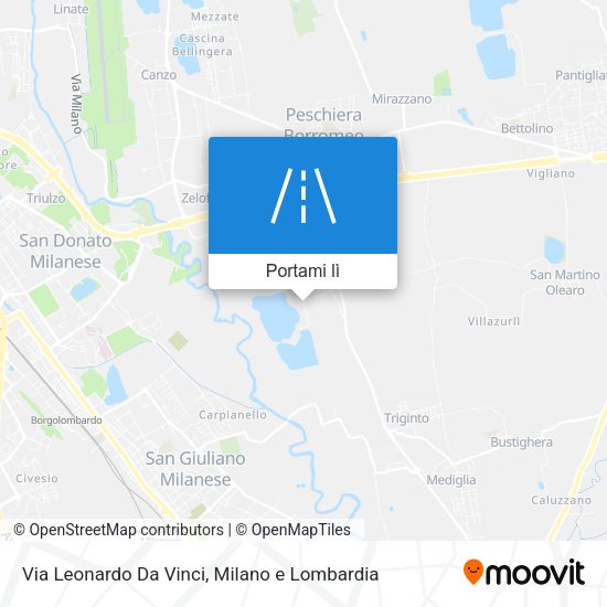 Mappa Via Leonardo Da Vinci