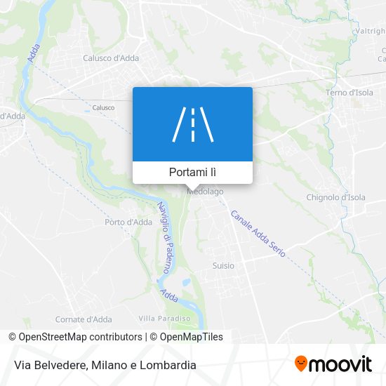 Mappa Via Belvedere