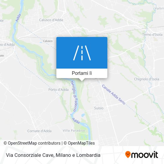 Mappa Via Consorziale Cave