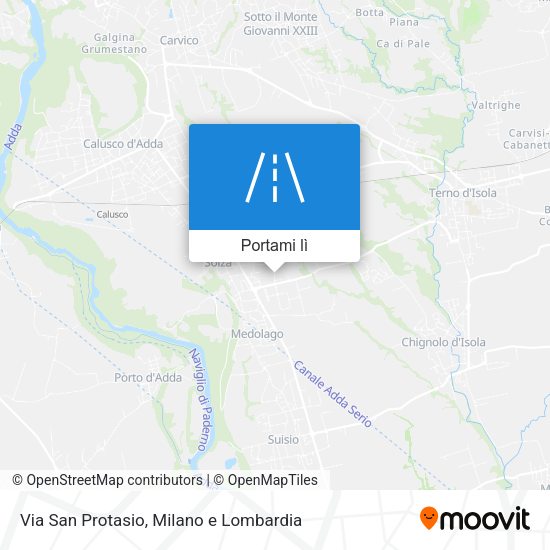 Mappa Via San Protasio