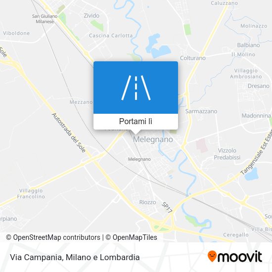 Mappa Via Campania