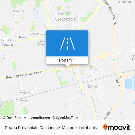 Mappa Strada Provinciale Cassanese