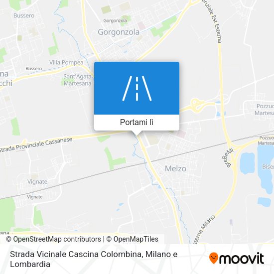 Mappa Strada Vicinale Cascina Colombina