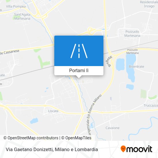 Mappa Via Gaetano Donizetti