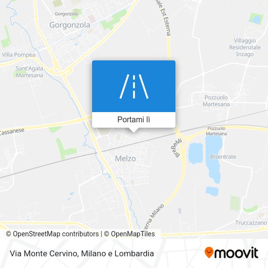 Mappa Via Monte Cervino