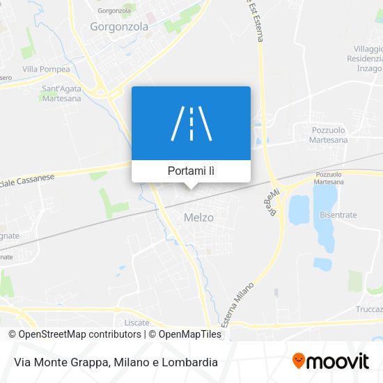 Mappa Via Monte Grappa
