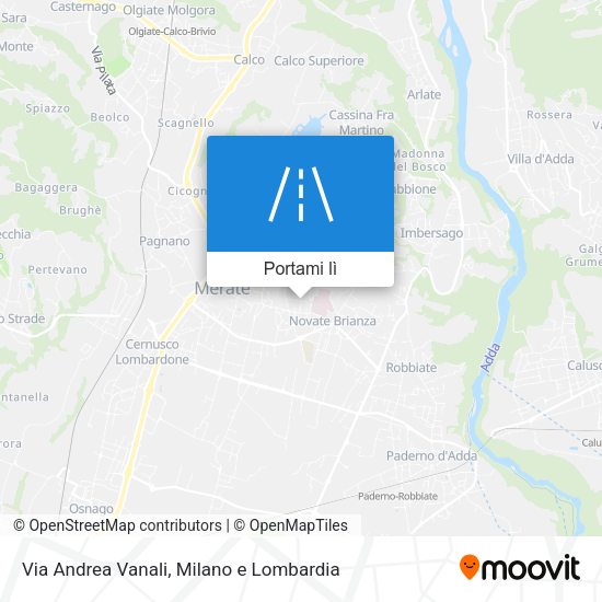 Mappa Via Andrea Vanali