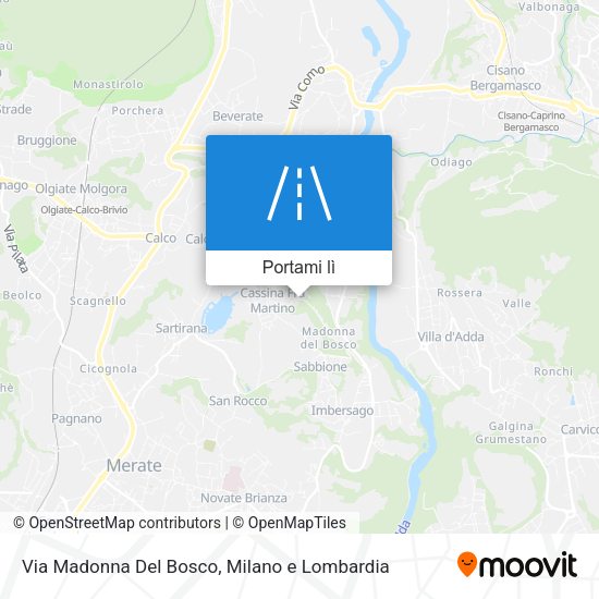 Mappa Via Madonna Del Bosco