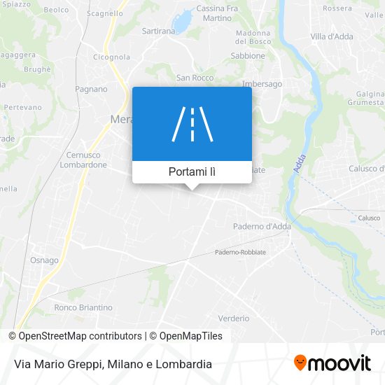 Mappa Via Mario Greppi