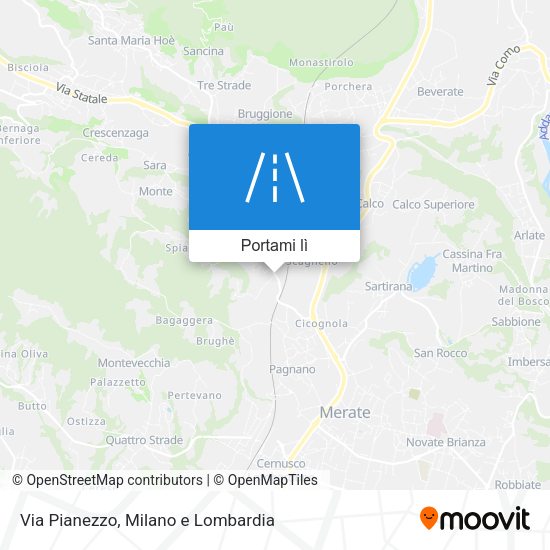 Mappa Via Pianezzo