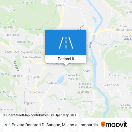 Mappa Via Privata Donatori Di Sangue