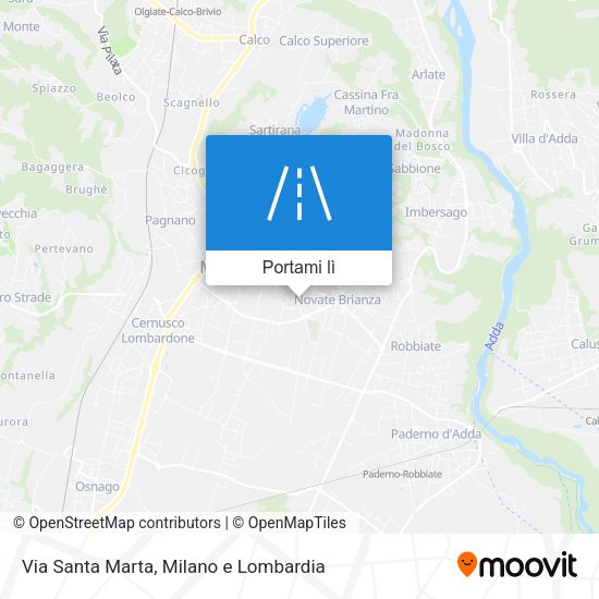 Mappa Via Santa Marta