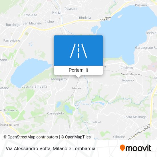 Mappa Via Alessandro Volta