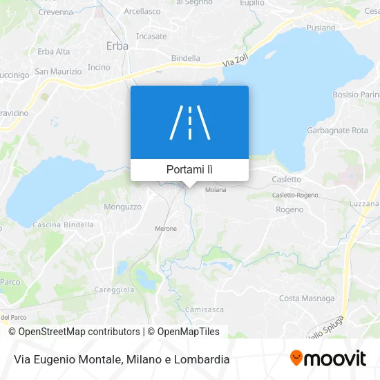Mappa Via Eugenio Montale