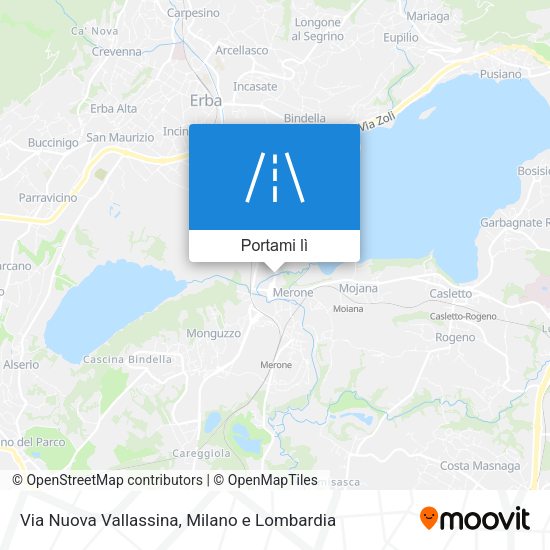 Mappa Via Nuova Vallassina