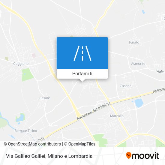 Mappa Via Galileo Galilei